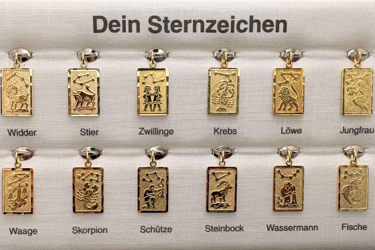 Anhänger „Sternzeichen“ in Gold & Silber