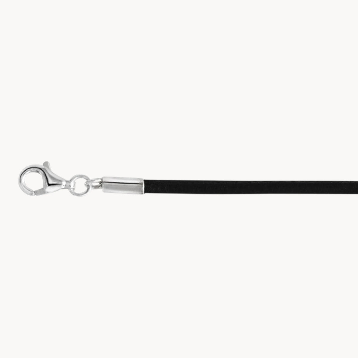 Lederband in Schwarz mit Schließe in Gold & Silber