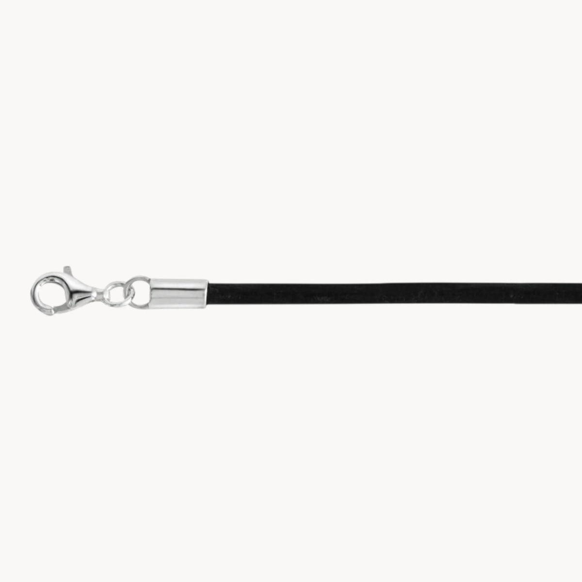 Lederband in Schwarz mit Schließe in Gold & Silber