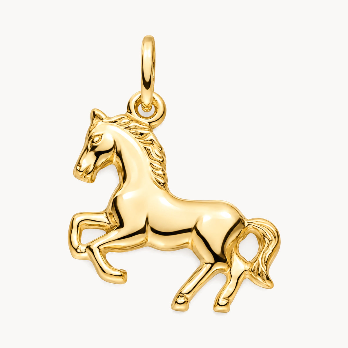 Glücksanhänger Pferd in 333 Gelbgold