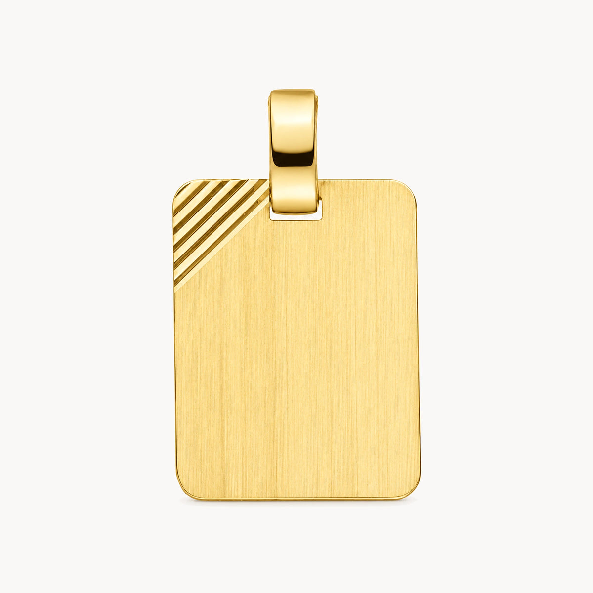 Gravuranhänger in 333er Gelbgold