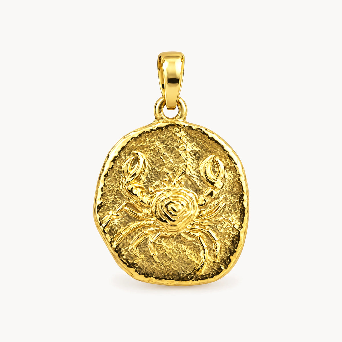 Sternzeichenanhänger in 925er Silber & 333er Gelbgold – 333 Gelbgold, Sternzeichen Krebs