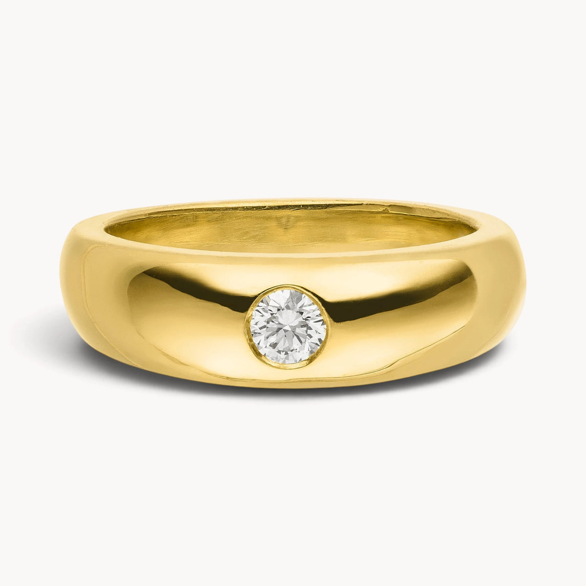 Taufring in Gold & Silber mit Farbsteinen & Diamant