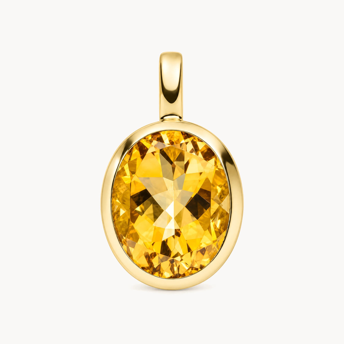 Anhänger in 585er Gelbgold mit Citrin