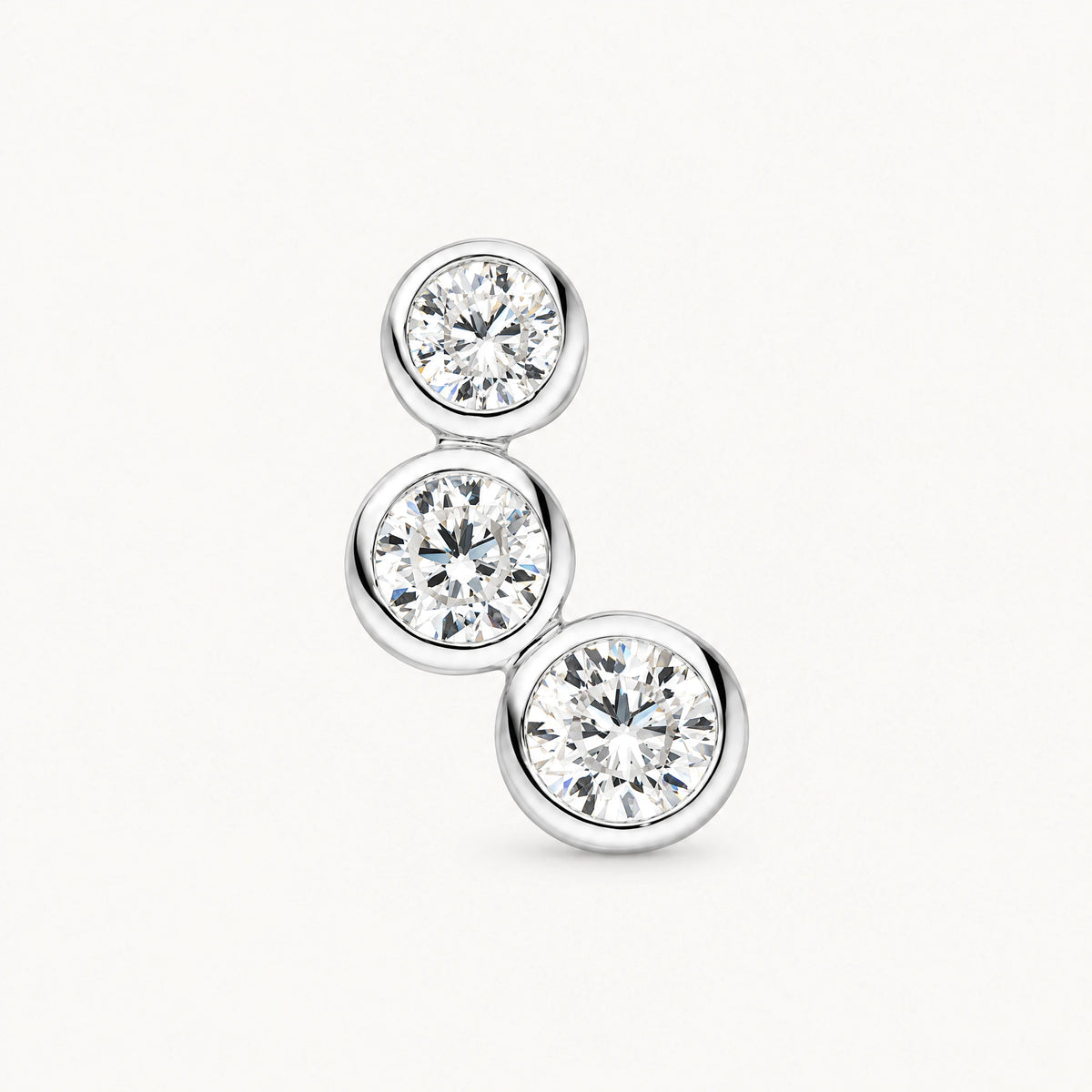 Ohrstecker in 925er Silber mit Zirkonia – weiß