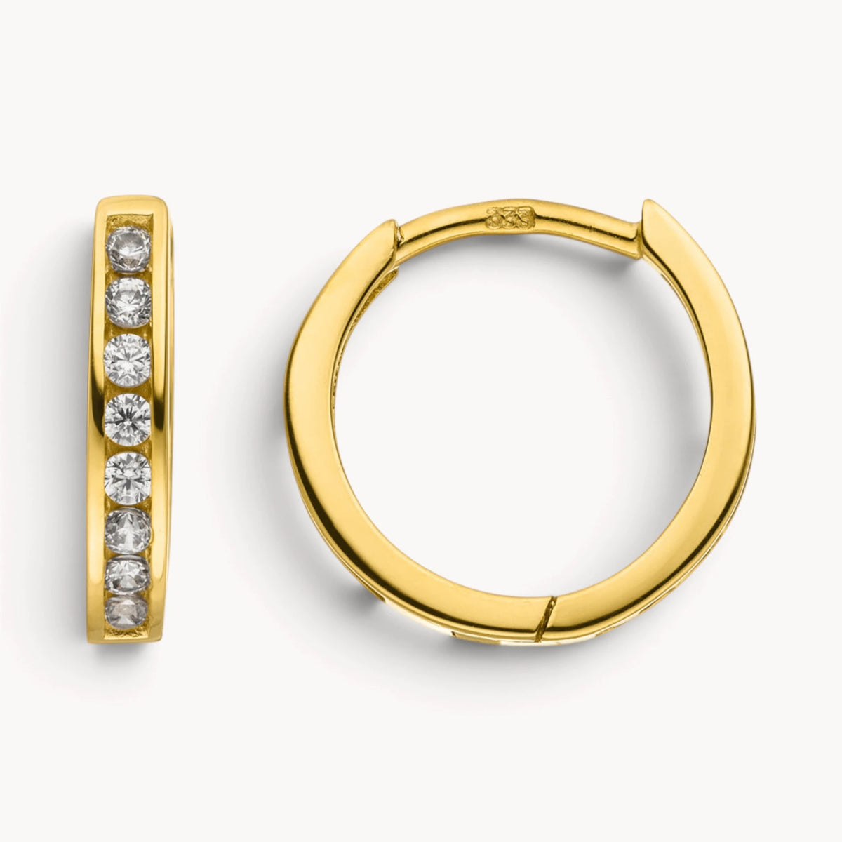 Creole in Gold mit Zirkonia