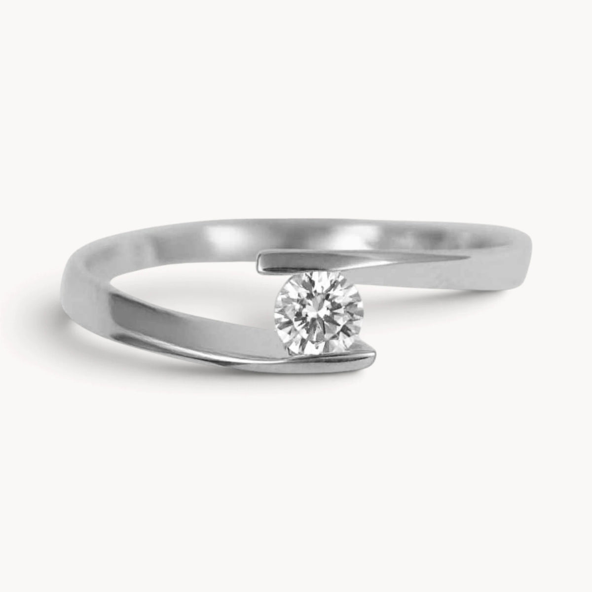 Damenring in 333er Gold mit Zirkonia