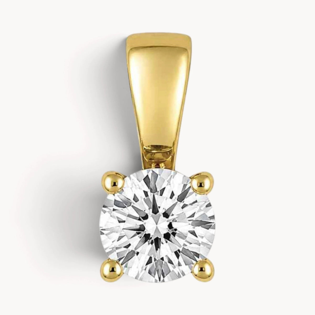 Anhänger in Gold mit Zirkonia