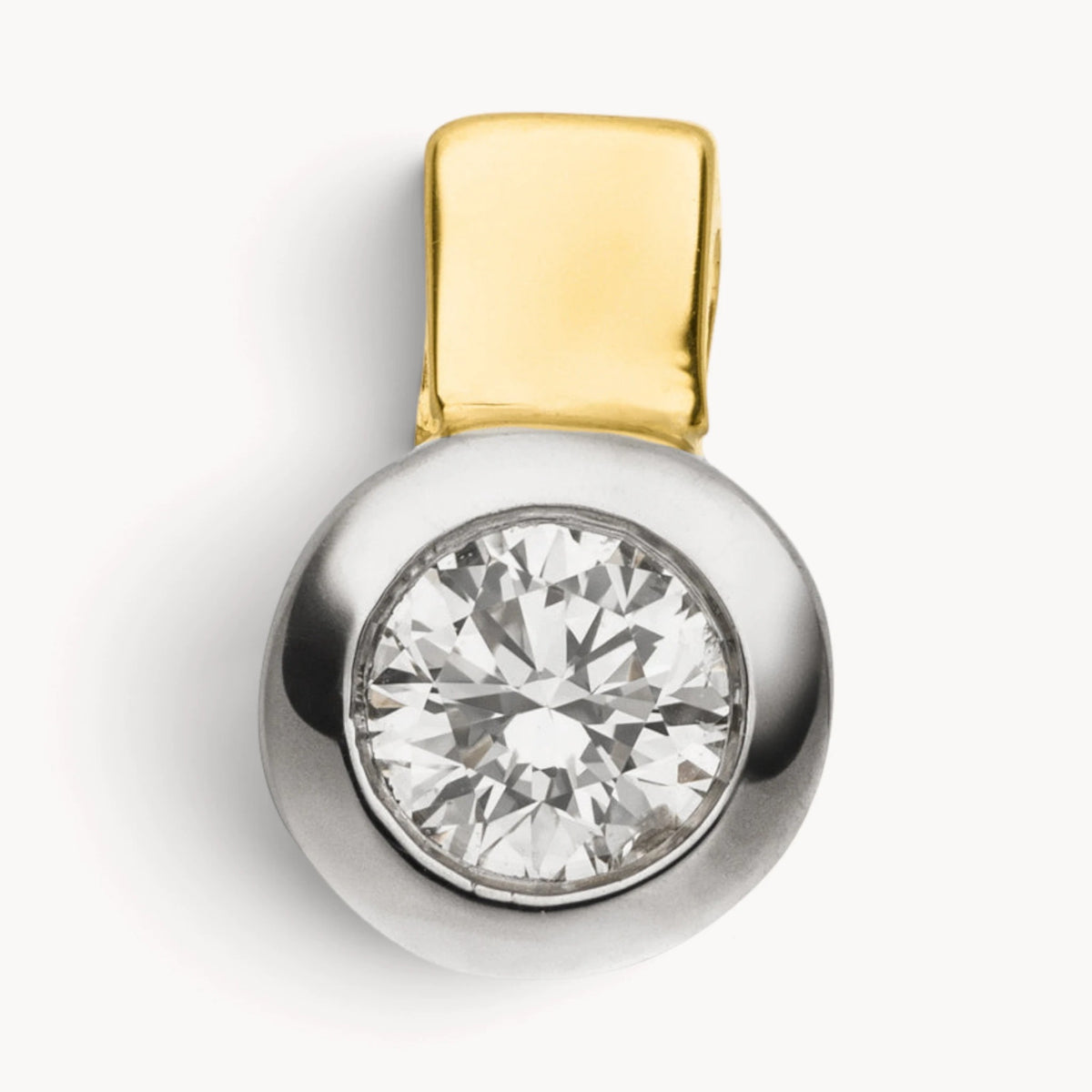 Anhänger in 585er Gold mit Diamant