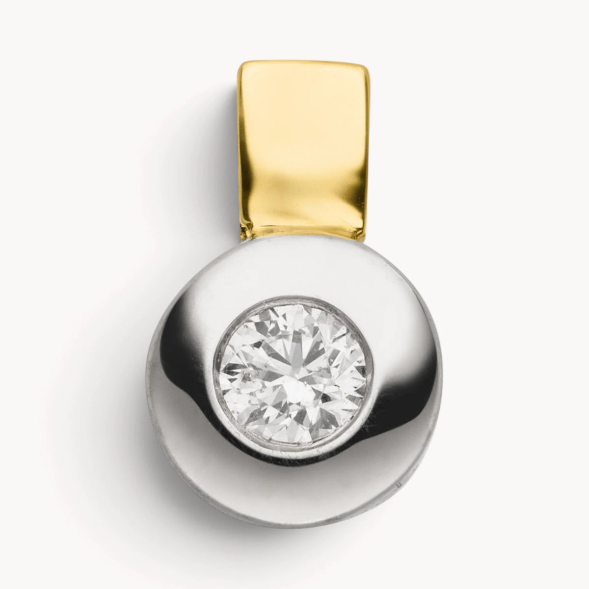 Anhänger in 585er Gold mit Diamant