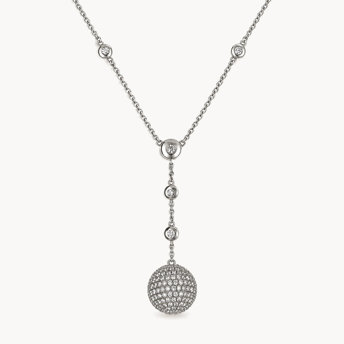 Collier in 750er Weißgold mit Diamant