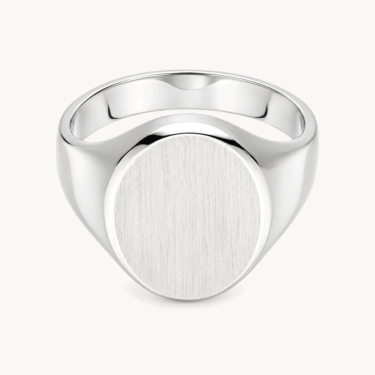 Herrenring in 925er Silber rhodiniert
