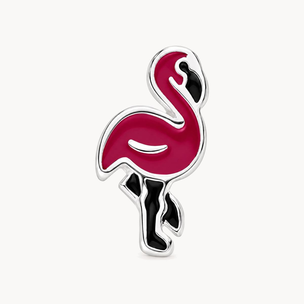 Ohrstecker „Flamingo“ in 925er Silber