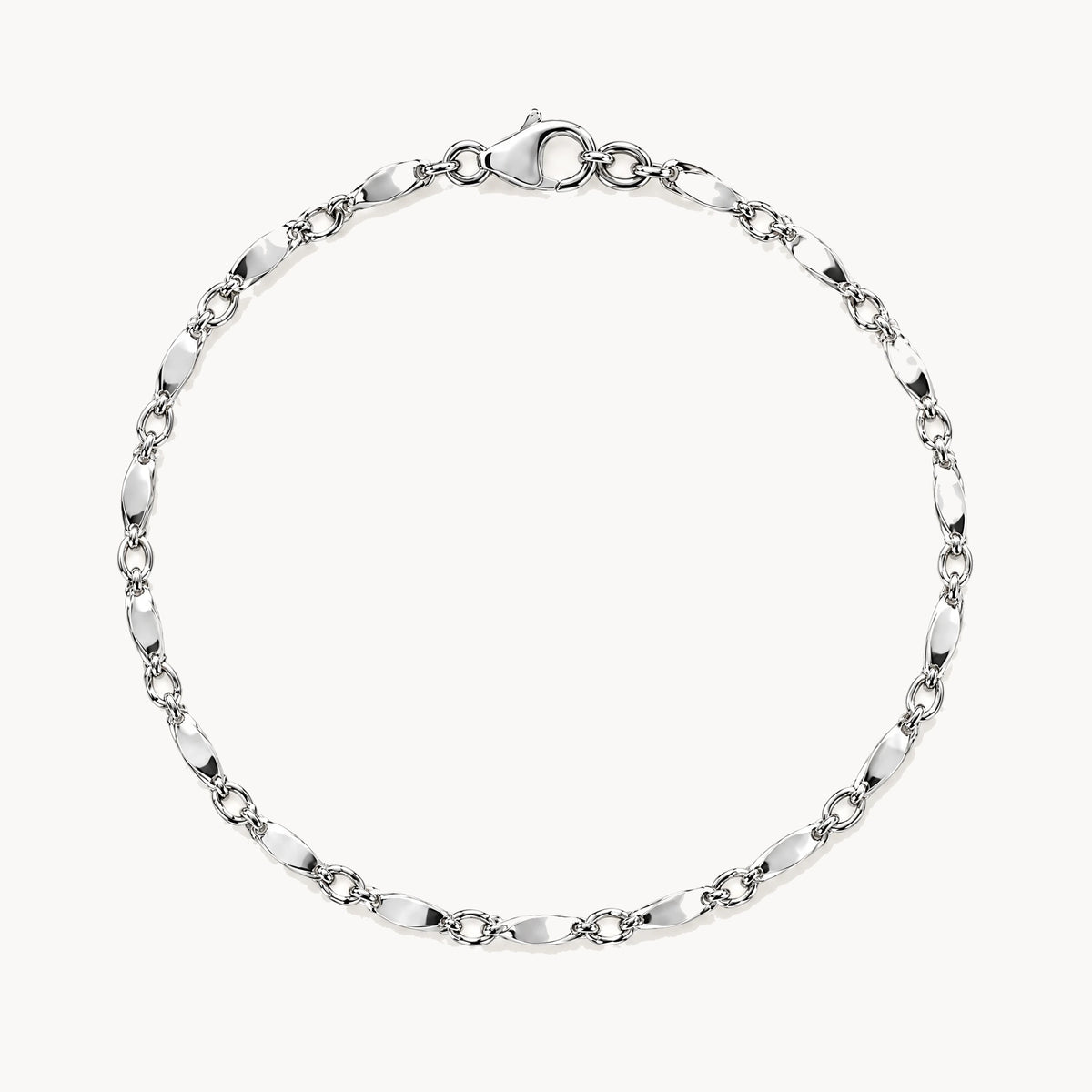 Armband & Kette in 925er Silber rhodiniert – Armband
