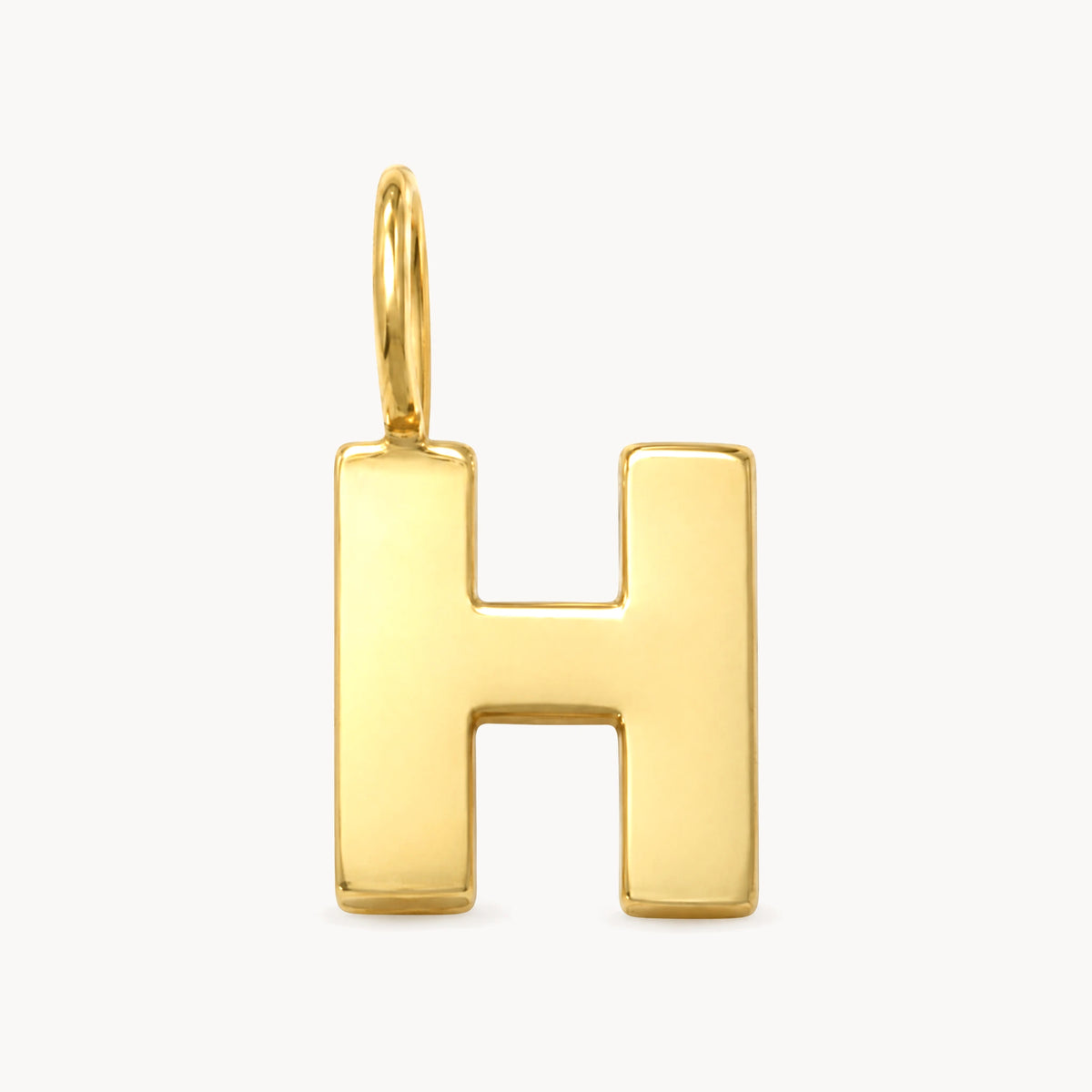 Buchstabenanhänger in 333er Gelbgold – Buchstabe H