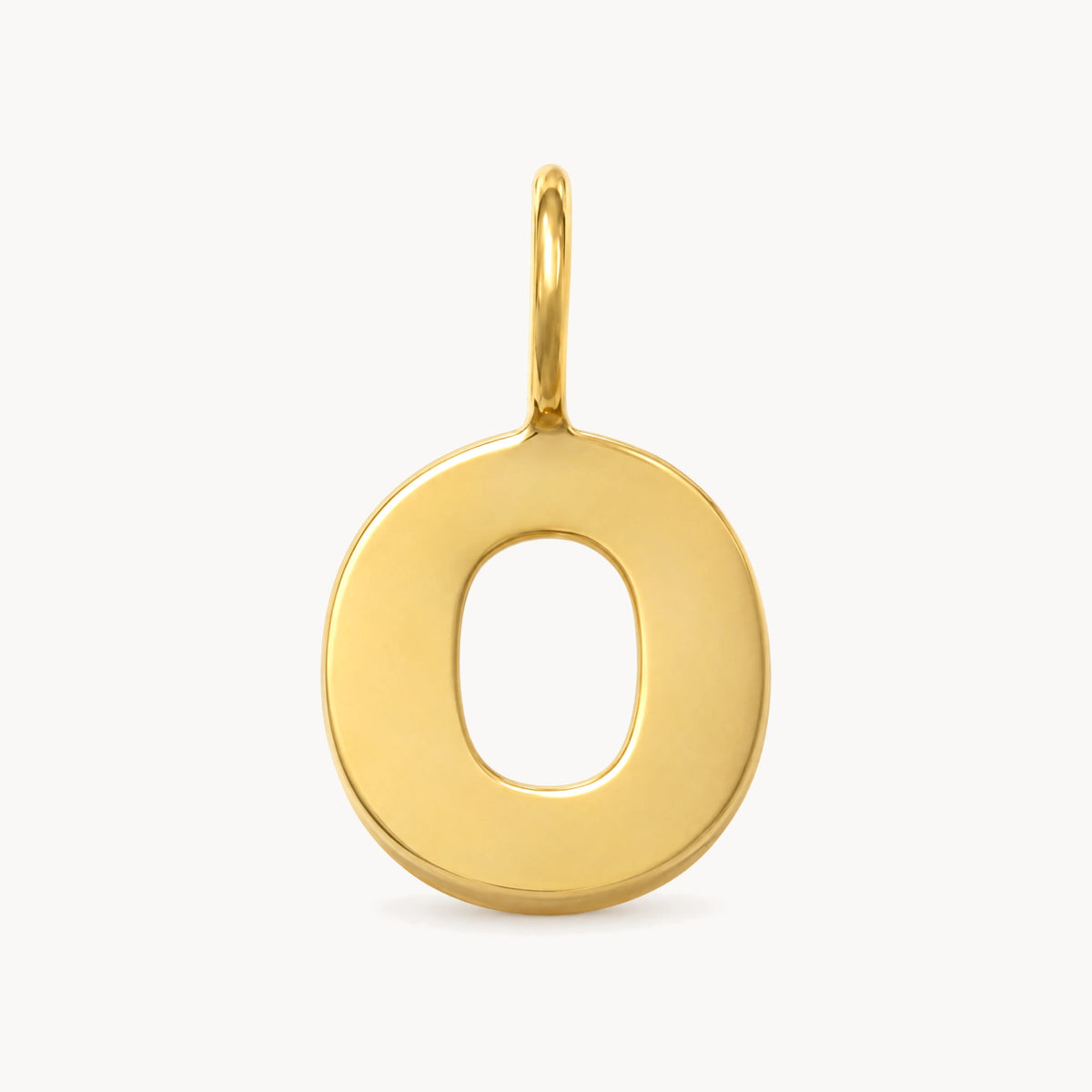 Buchstabenanhänger in 333er Gelbgold – Buchstabe O