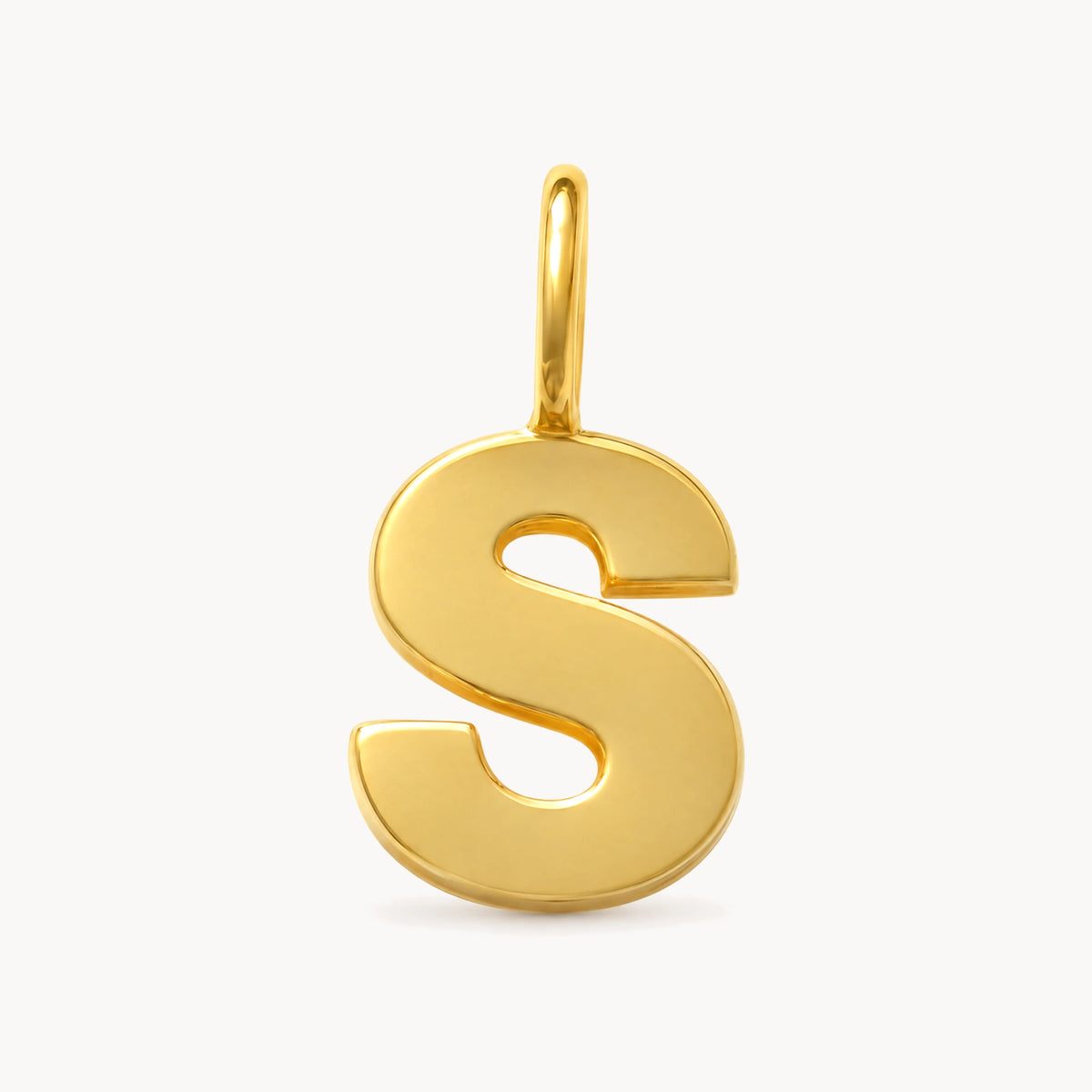 Buchstabenanhänger in 333er Gelbgold – Buchstabe S