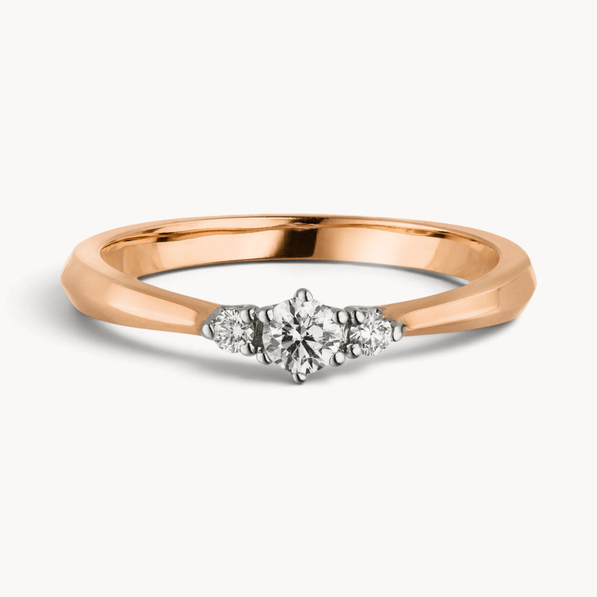 Ring in 585er Gold mit Diamant