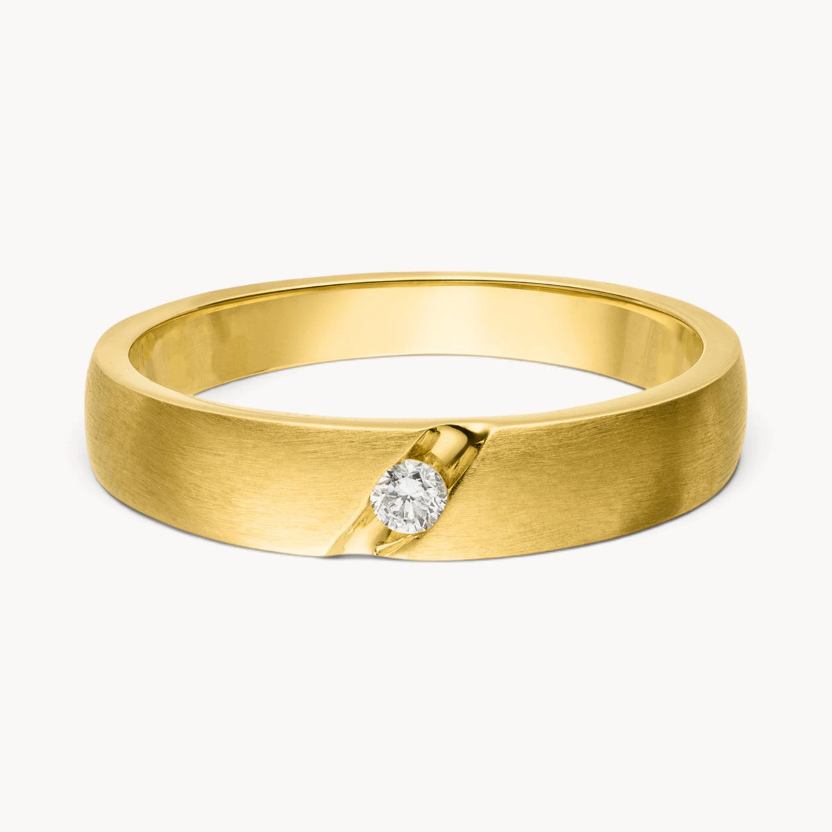 Ring in 585er Gold mit Diamant