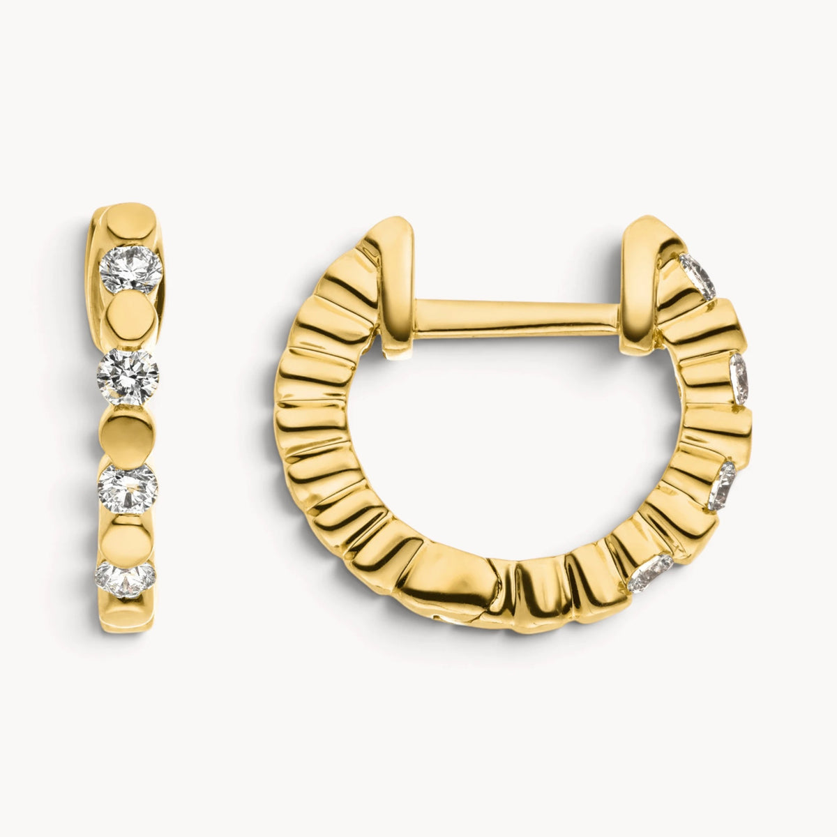 Creole in 585er Gold mit Diamant