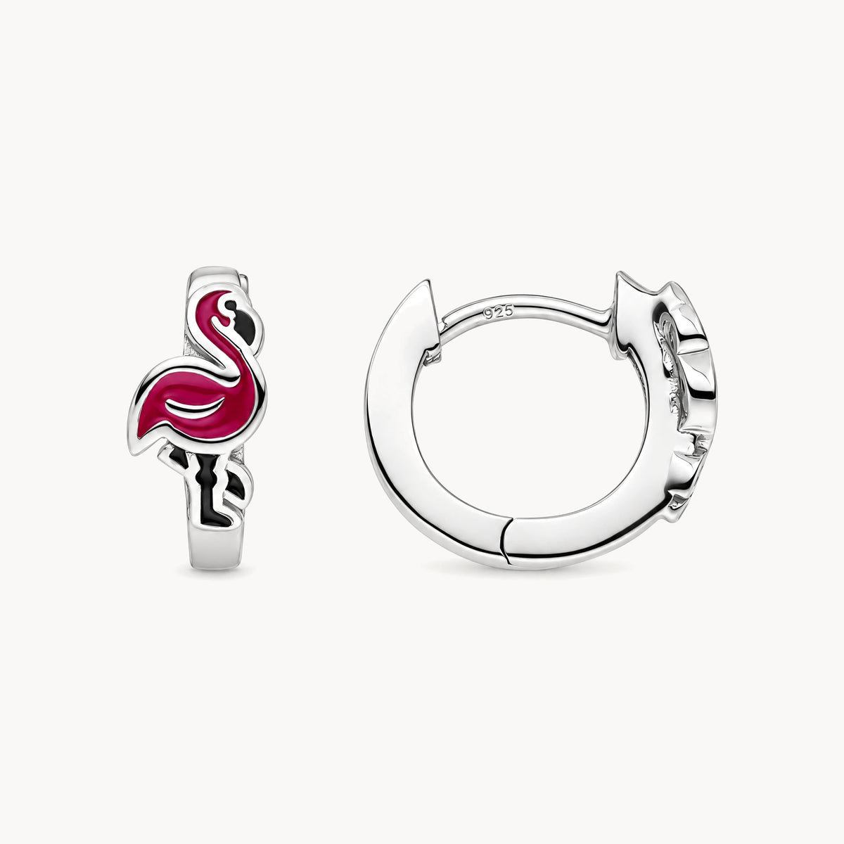 Creole „Flamingo“ in 925er Silber rhodiniert