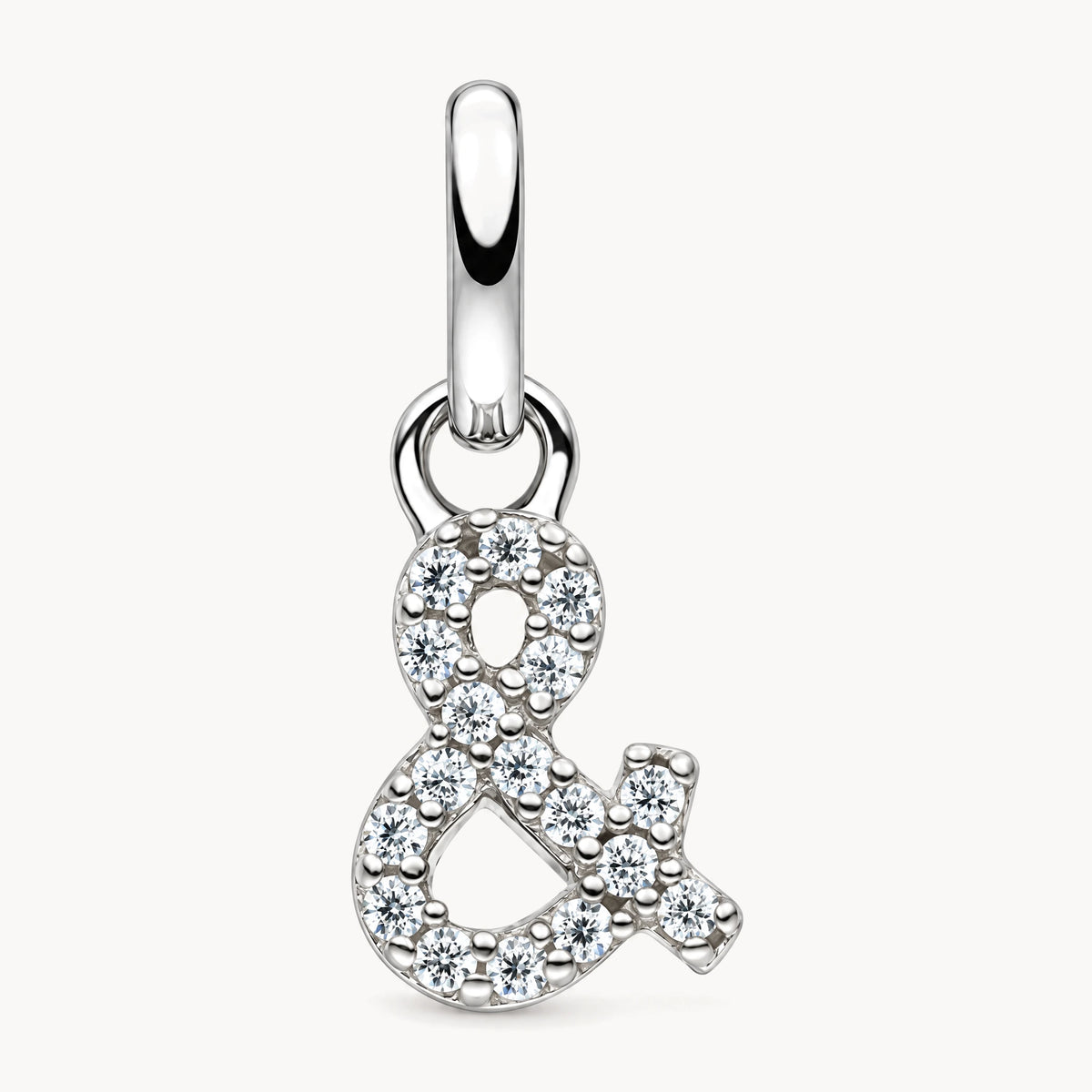 Anhänger in 925er Silber rhodiniert mit Zirkonia