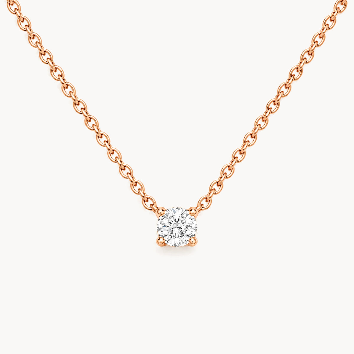 Collier in 333er Rotgold mit Zirkonia