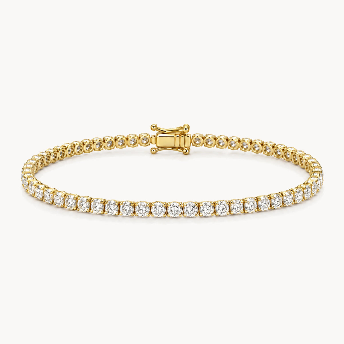 Tennisarmband in 750er Gelbgold mit Diamant