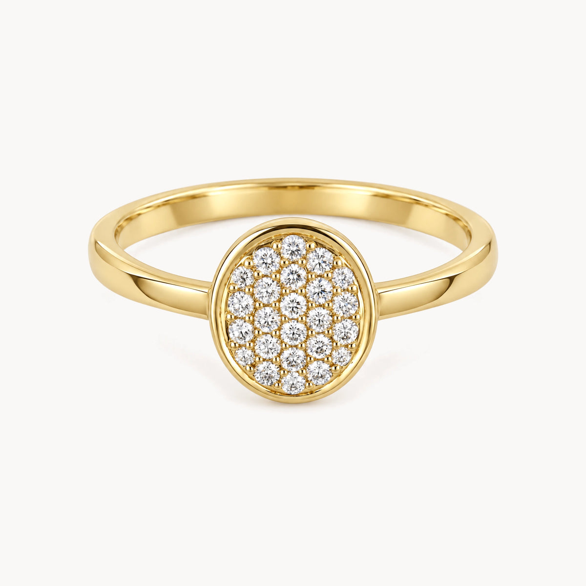Damenring in 585er Gelbgold mit Diamant