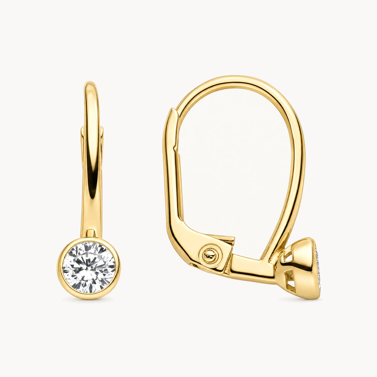 Bouton in 333er Gelbgold mit Zirkonia