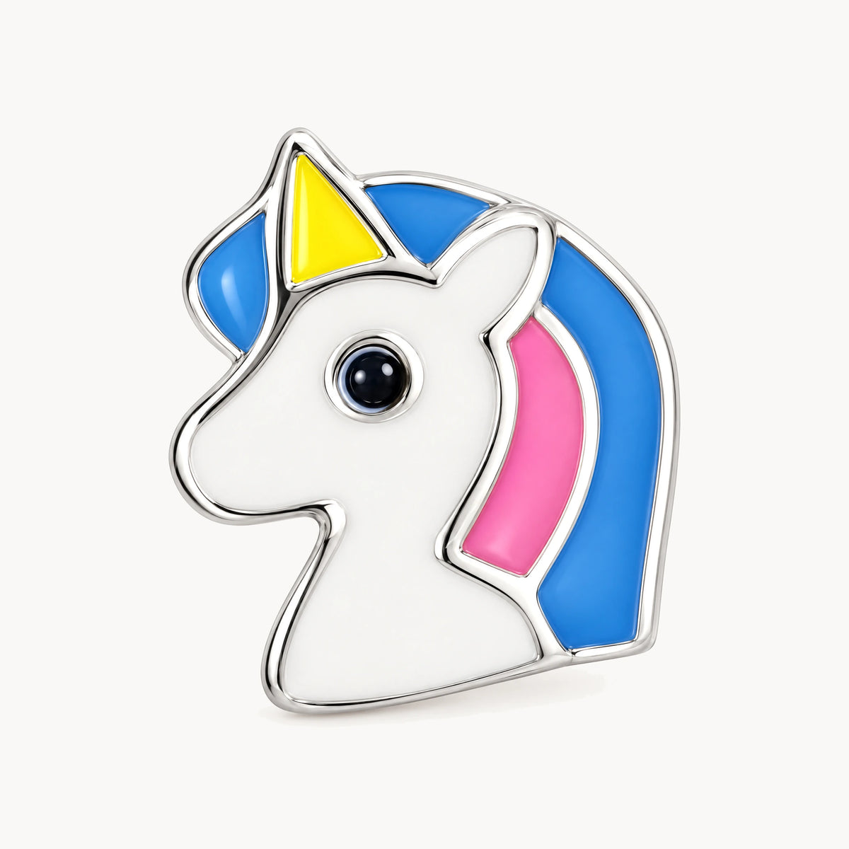 Ohrstecker „Einhorn“ in 925er Silber rhodiniert