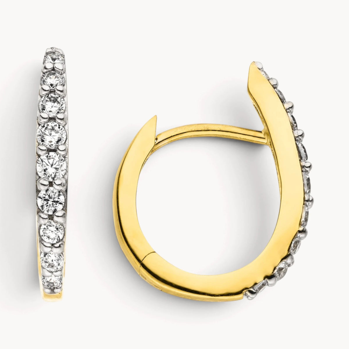 Creole in Gold mit Zirkonia