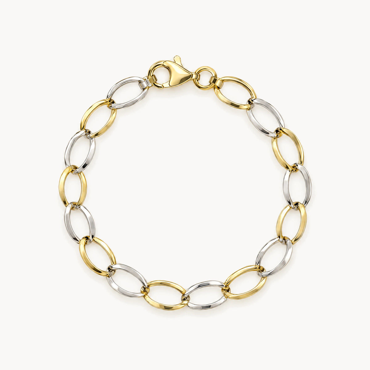 Armband in 333er Gelb-/Weißgold