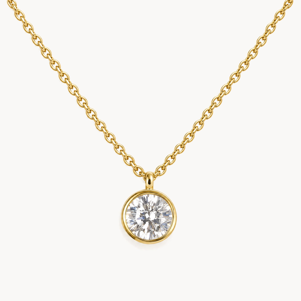 Collier in 333er Gelbgold mit Zirkonia
