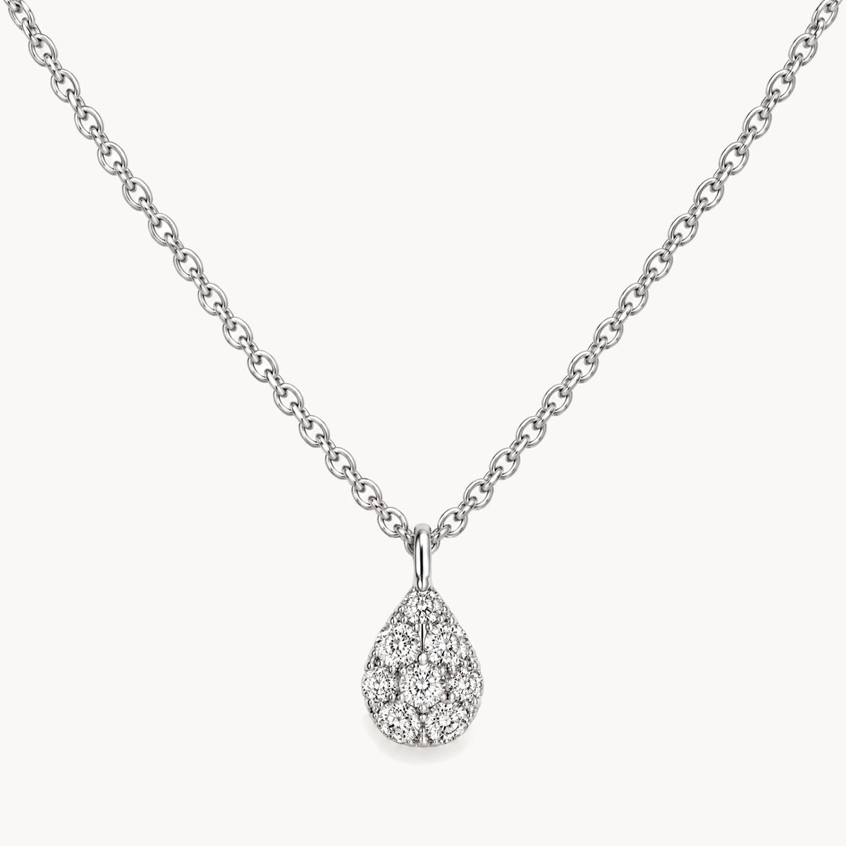 Collier in 585er Weißgold mit Diamant