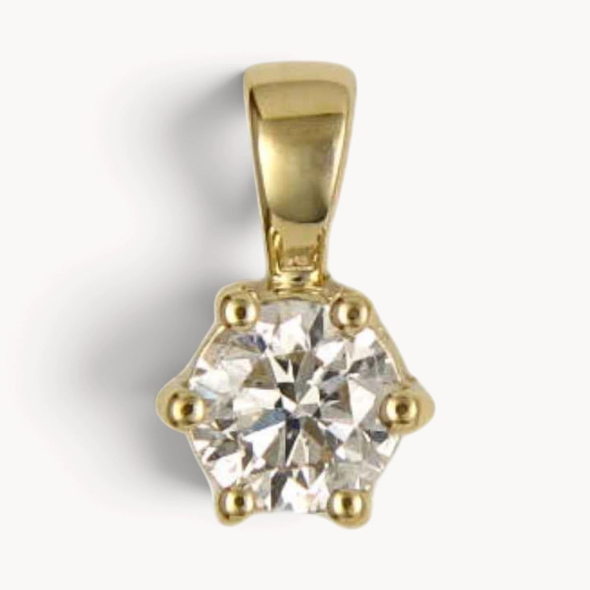 Anhänger in 585er Gold mit Diamant