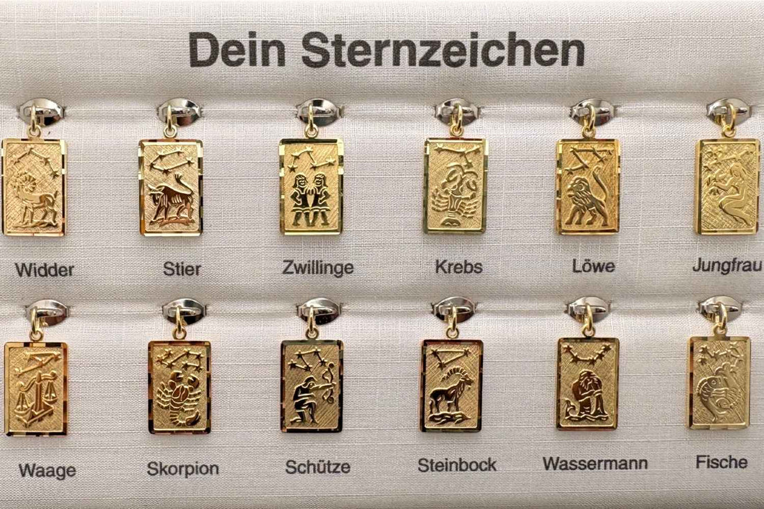 Anhänger „Sternzeichen“ in Gold &amp; Silber