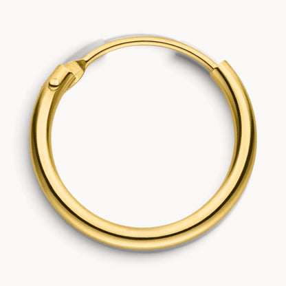 Runddrahtcreole in 333er Gelbgold