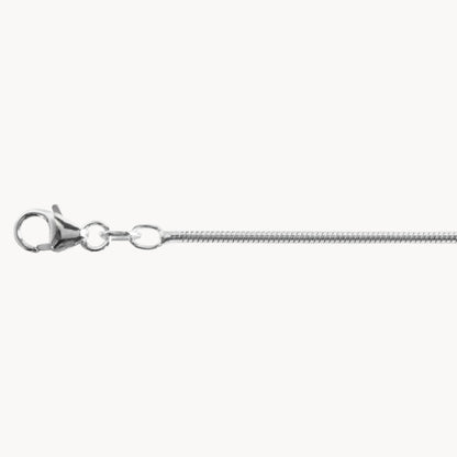 Collierkette Schlange rund, 1,4 mm