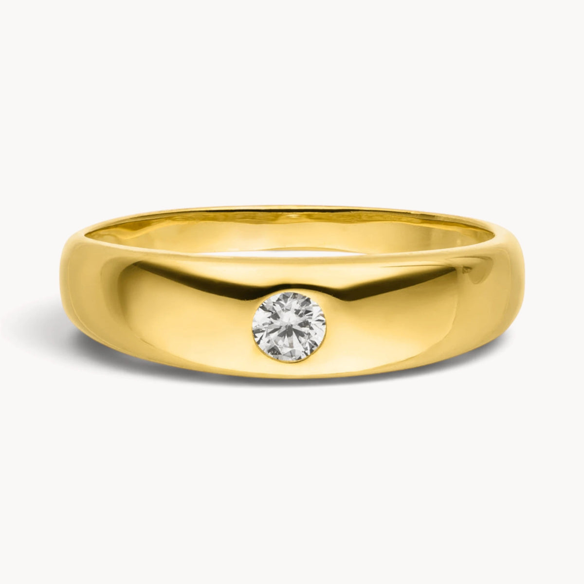 Taufring in Gold &amp; Silber mit Farbsteinen &amp; Diamant