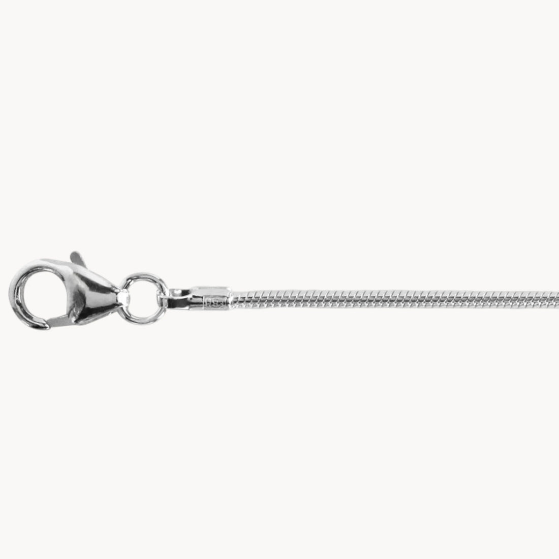 Collierkette Schlange rund, 1,2 mm