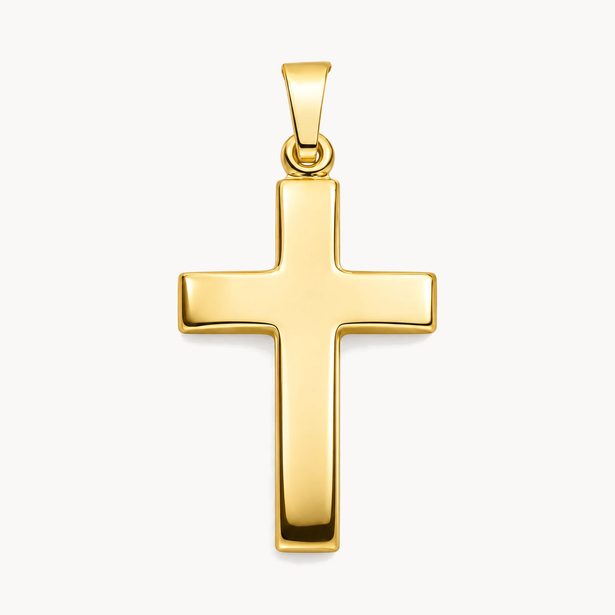 Kreuzanhänger in 585 Gelbgold, 21 x 14 mm
