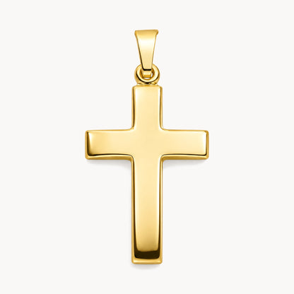 Kreuzanhänger in 585 Gelbgold, 21 x 14 mm