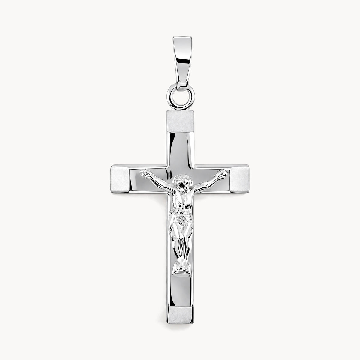 Korpuskreuzanhänger in 925 Silber