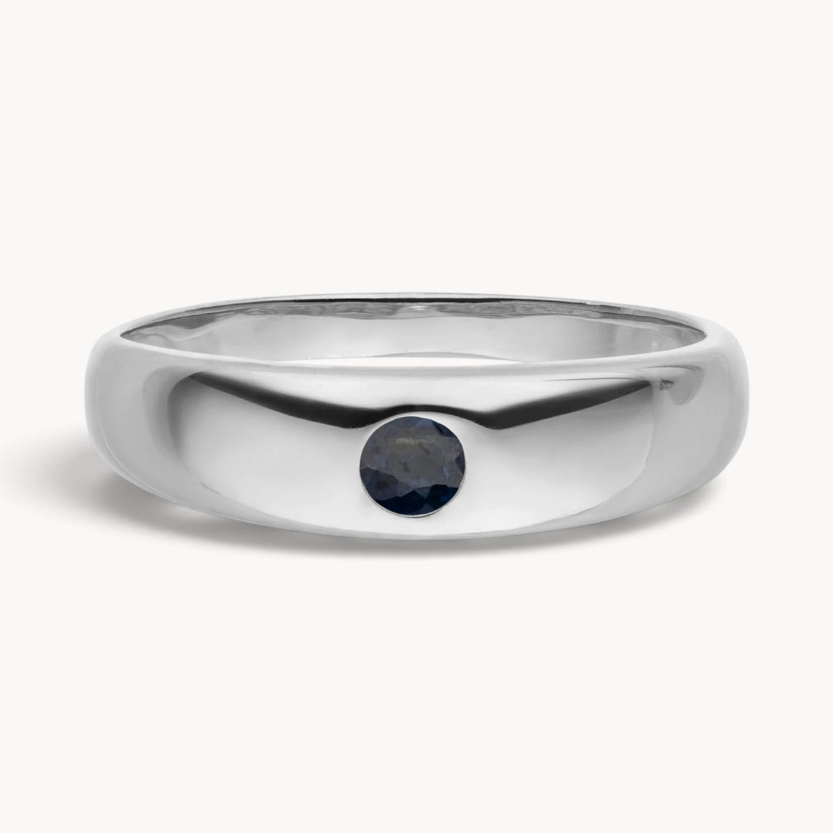 Taufring in Gold &amp; Silber mit Farbsteinen &amp; Diamant