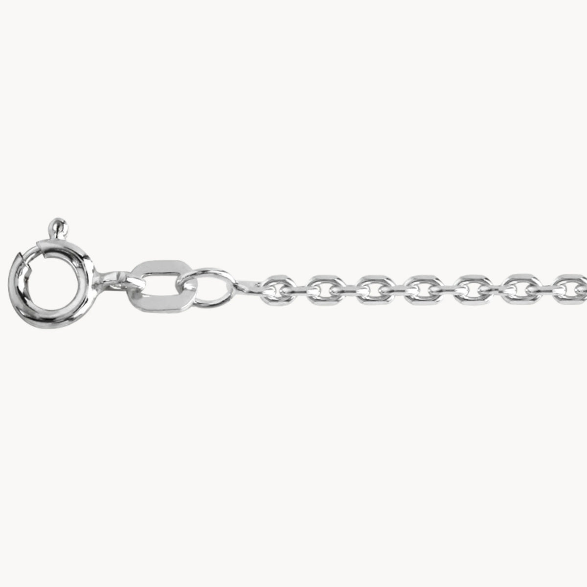 Collierkette Anker diamantiert, 2 mm