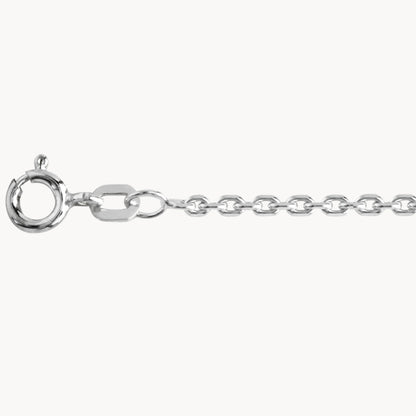 Collierkette Anker diamantiert, 2 mm