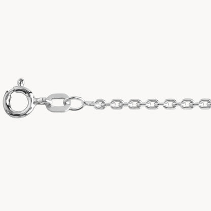 Collierkette Anker diamantiert, 2 mm