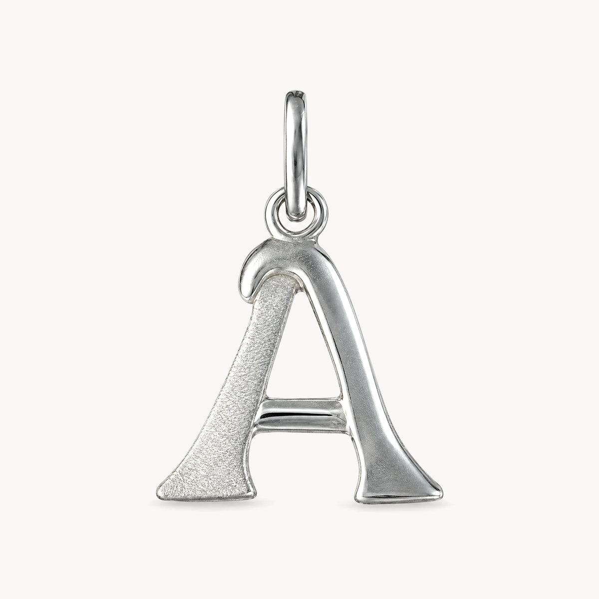 Buchstabenanhänger in 925er Silber – Buchstabe A