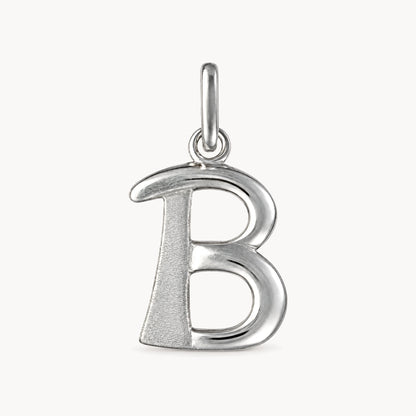 Buchstabenanhänger in 925er Silber – Buchstabe B